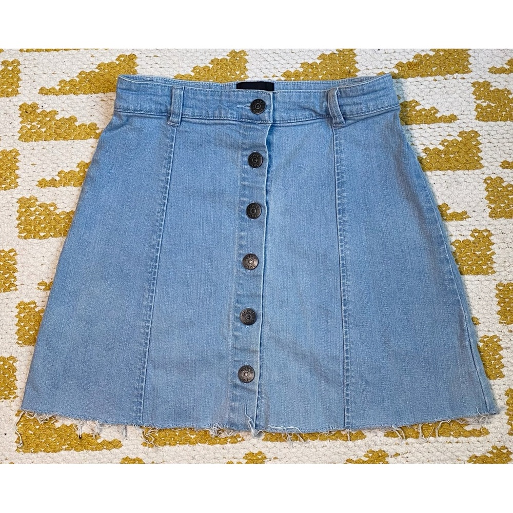 Courtshop Size XS Denim A-Line Mini Skirt